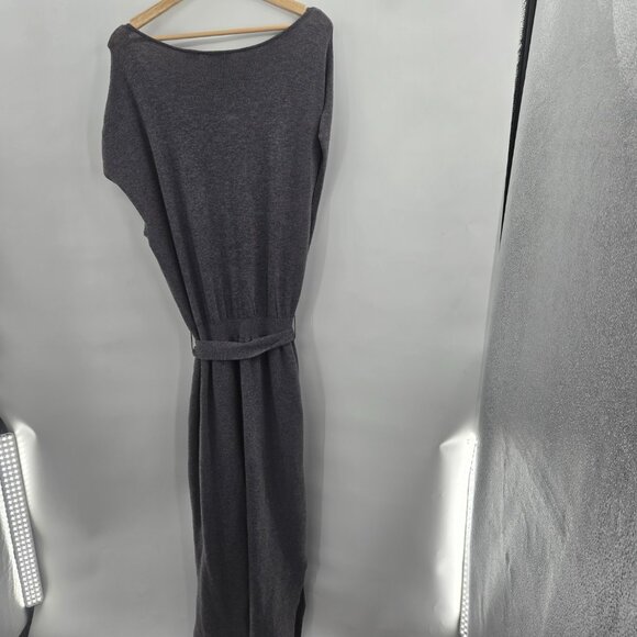 Anthropologie x Building 18 Gray Wool Blend Sleeveless Slit Sweater Dress Maxi L - Picture 7 of 16
